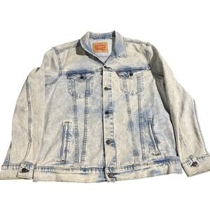 Vintage 80s 90s Levis Denim Trucker Jacket Adult Extra Large 70506 Acid Wash Y2K